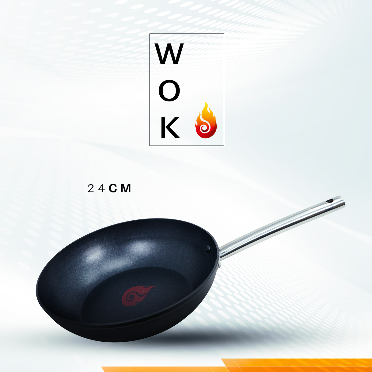 Wok (24cm) para 12 personas TITAN BLACK